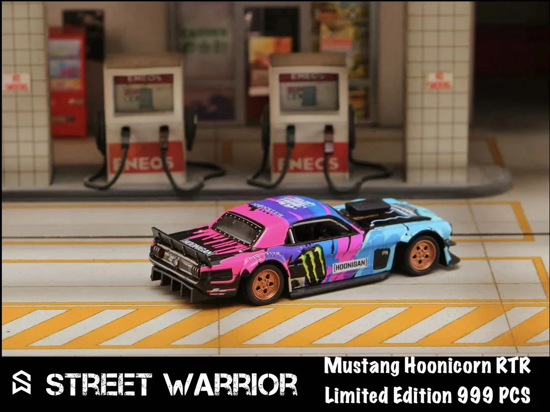 Street Warrior 1:64 Ken Block's 1965 Ford Mustang Hoonicorn RTR  1977 Ford F-150 Hoonitruck - Image 3
