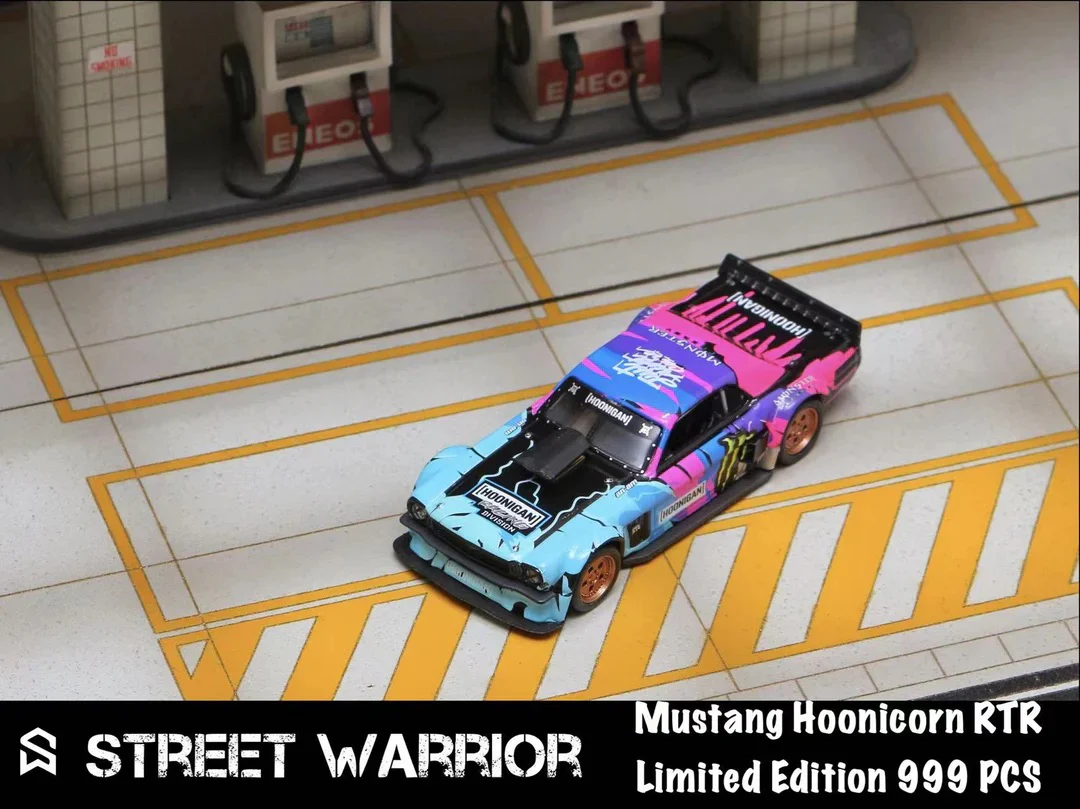Street Warrior 1:64 Ken Block's 1965 Ford Mustang Hoonicorn RTR  1977 Ford F-150 Hoonitruck - Image 4