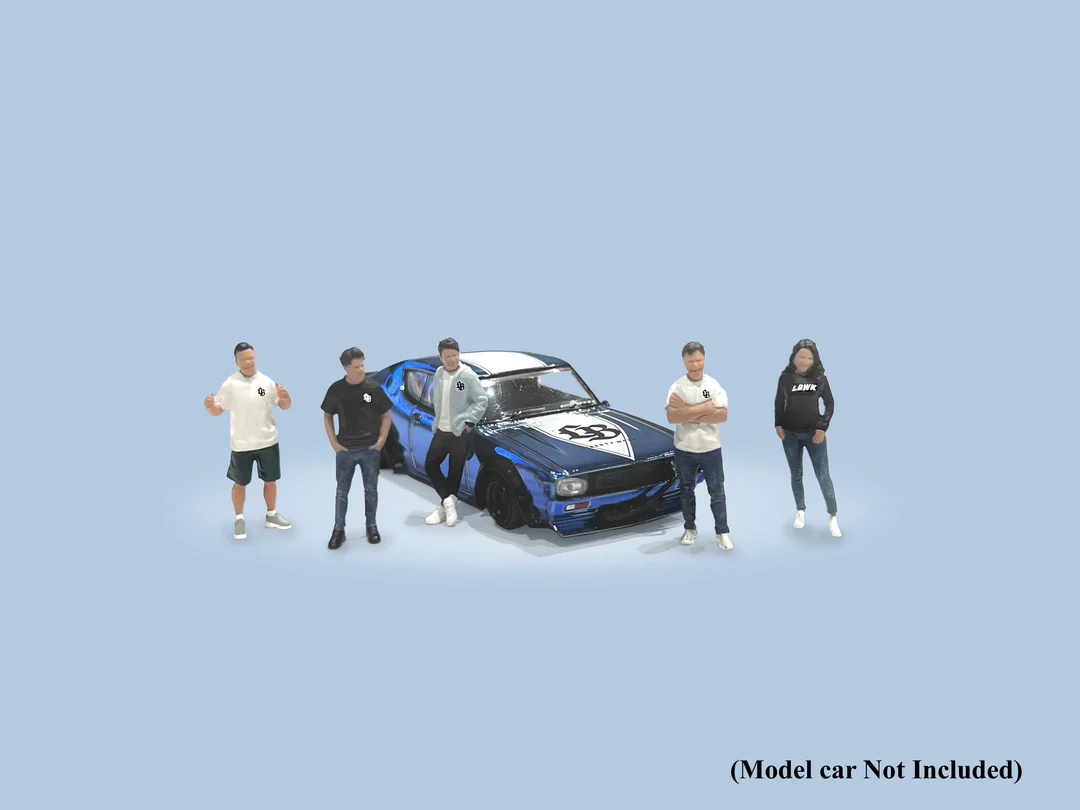 American Diorama 1:64 Liberty Walk Team set of 5 Figs - Image 2