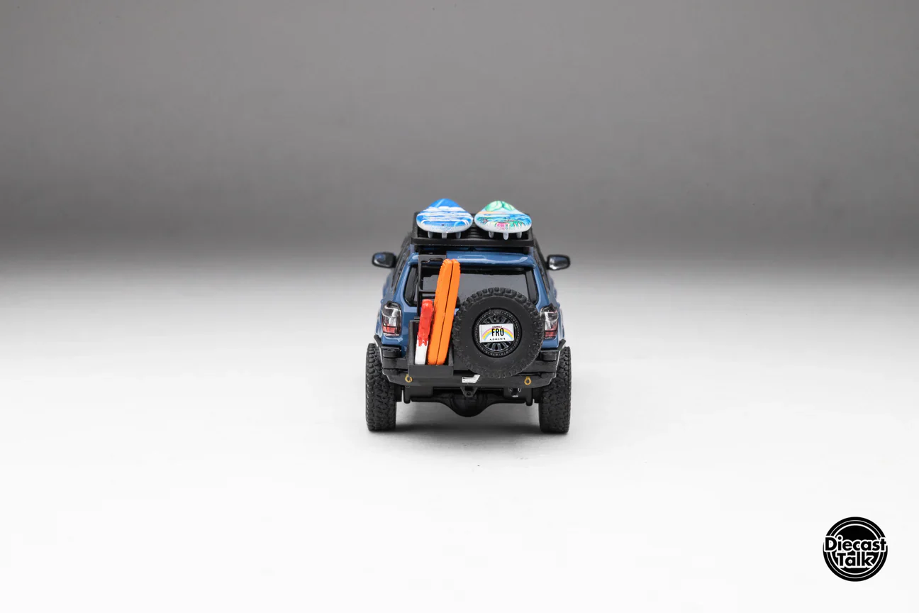 DiecastTalk x Front Runner Exclusive GCD Toyota 4Runner TRD PRO Overland Cavalry Blue with Accessories - Image 11