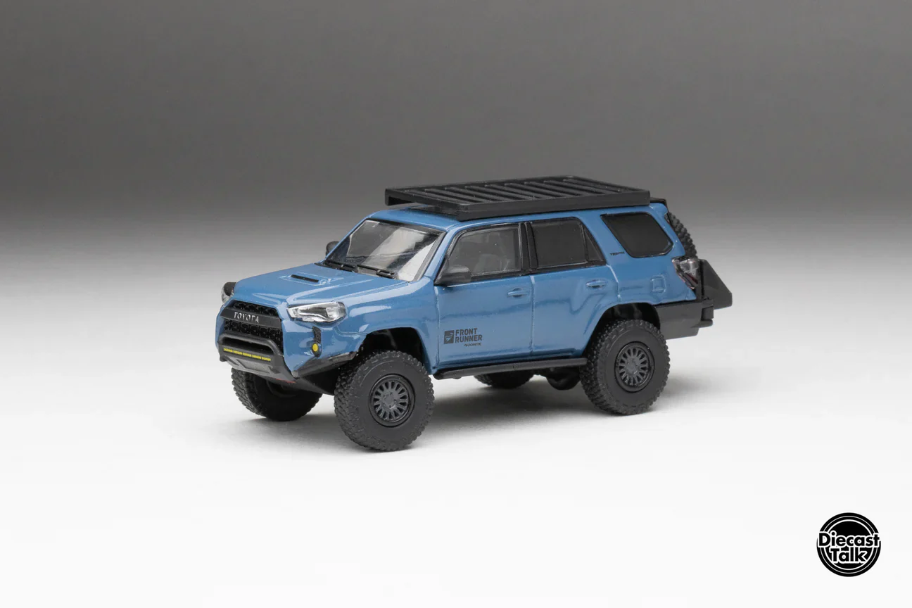 DiecastTalk x Front Runner Exclusive GCD Toyota 4Runner TRD PRO Overland Cavalry Blue with Accessories - Image 6