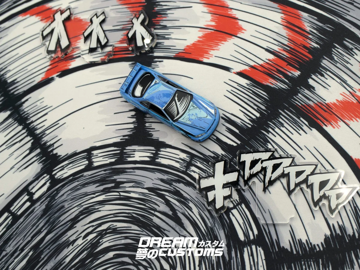 Dream Customs Manga Series JP Drift Corner Desktop Diorama Mat S11 - Image 5