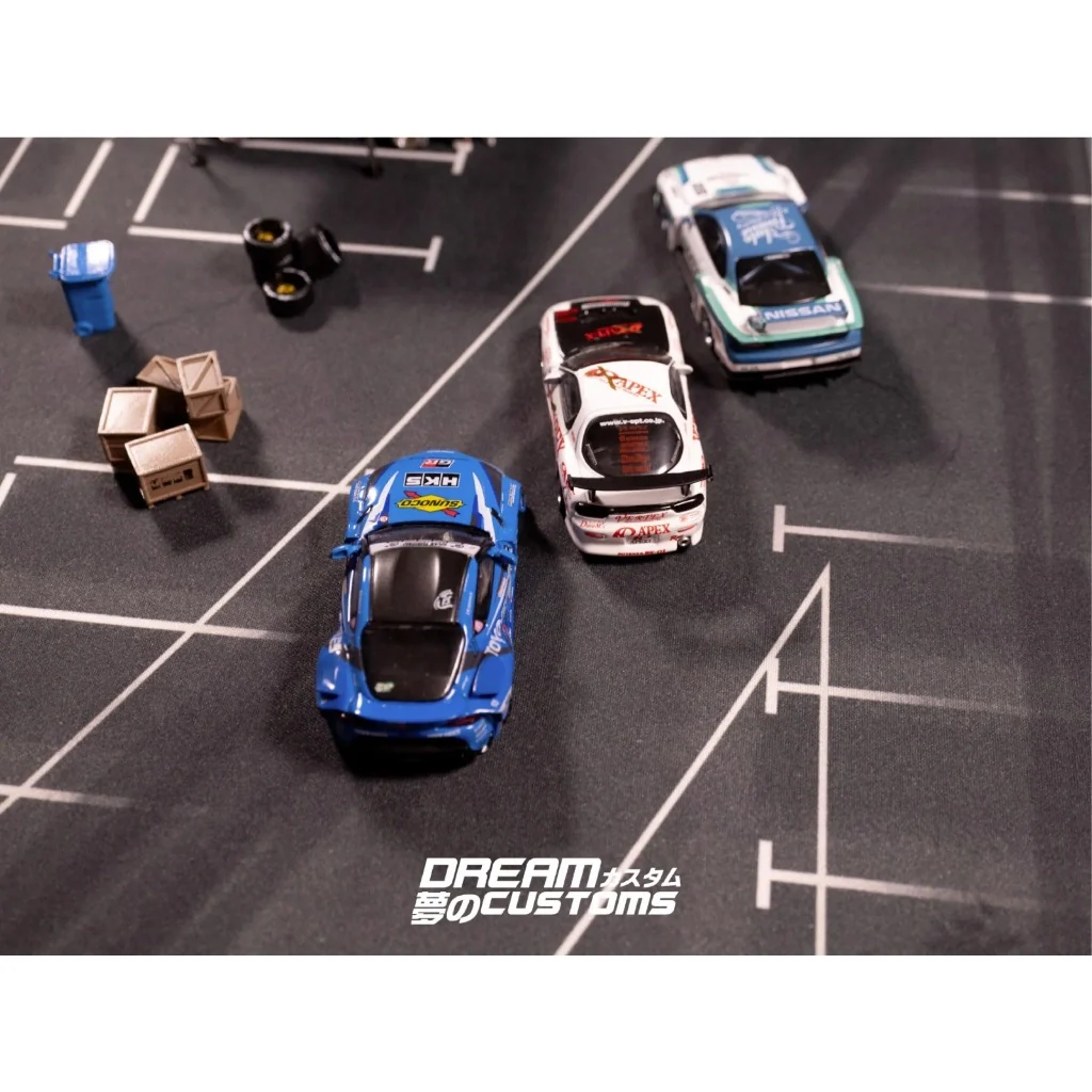 Dream Customs Odaiba Drift Park Desktop Diorama Mat XL13 - Image 7