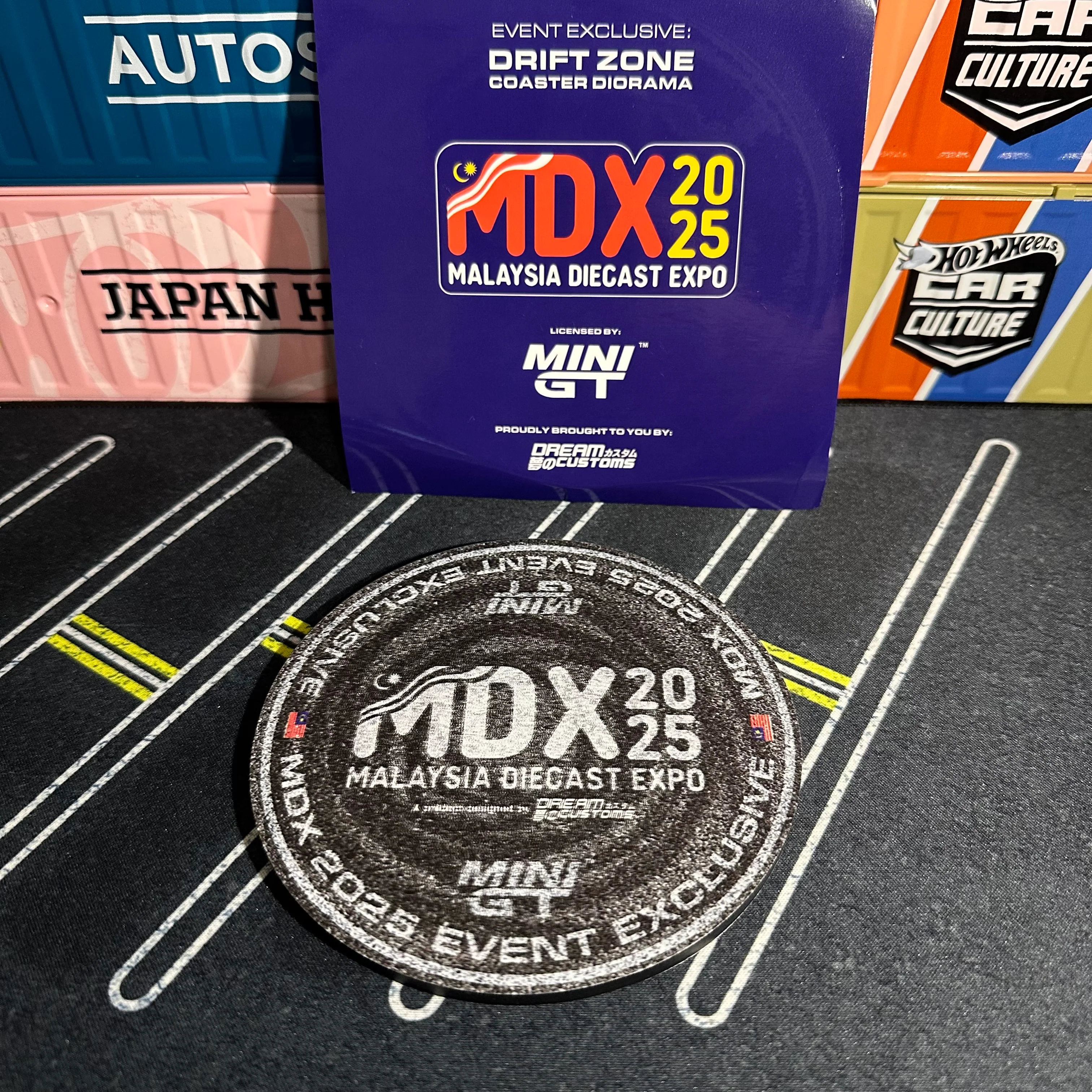 Dream Customs x MDX 2025 Event Exclusive Drift Zone Mat/ Coaster - Image 5