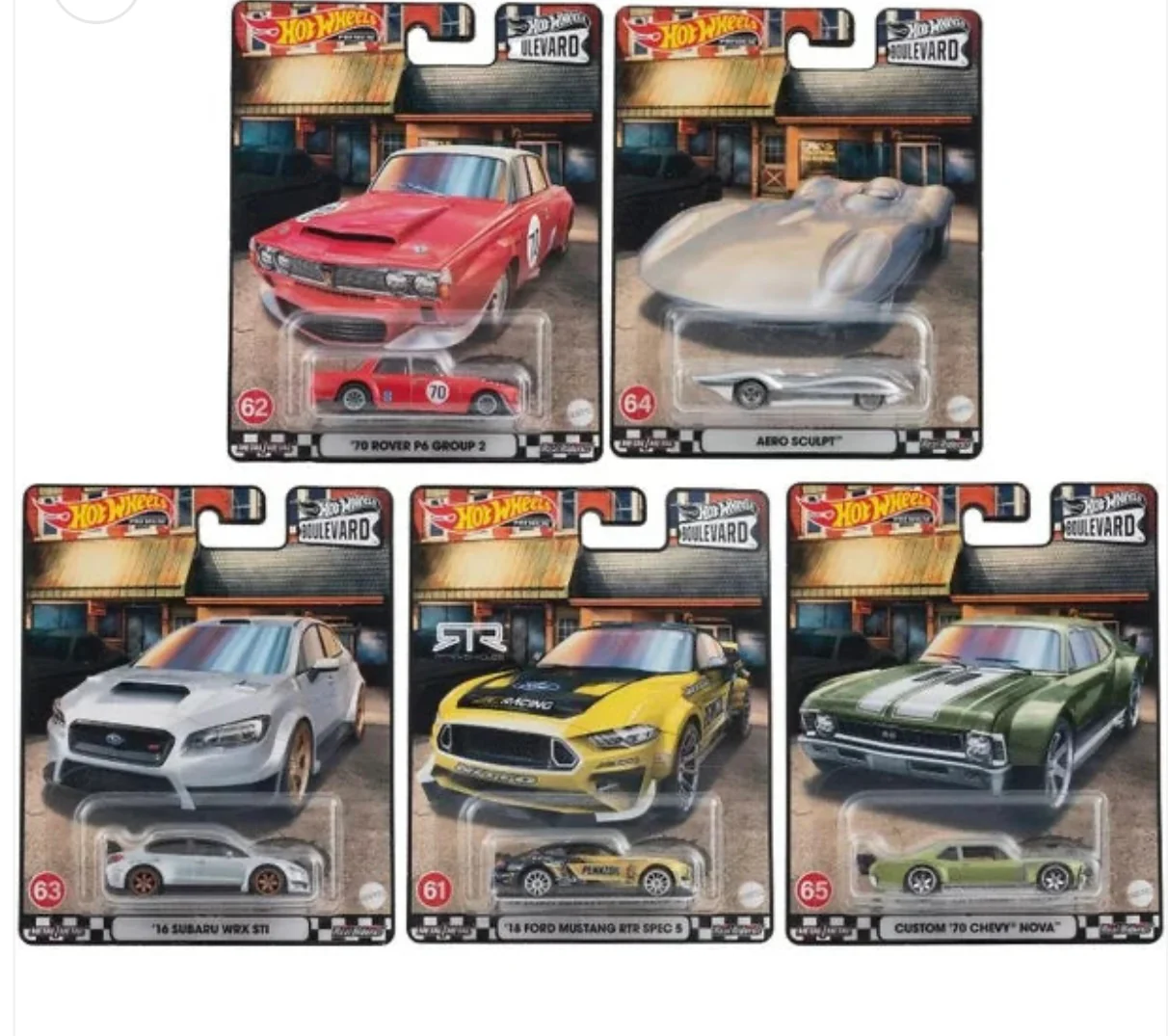Hot Wheels 2022 Boulevard Cars #61, #62 #63, #64, #65 Mix 5 (GTJ68) - Image 7