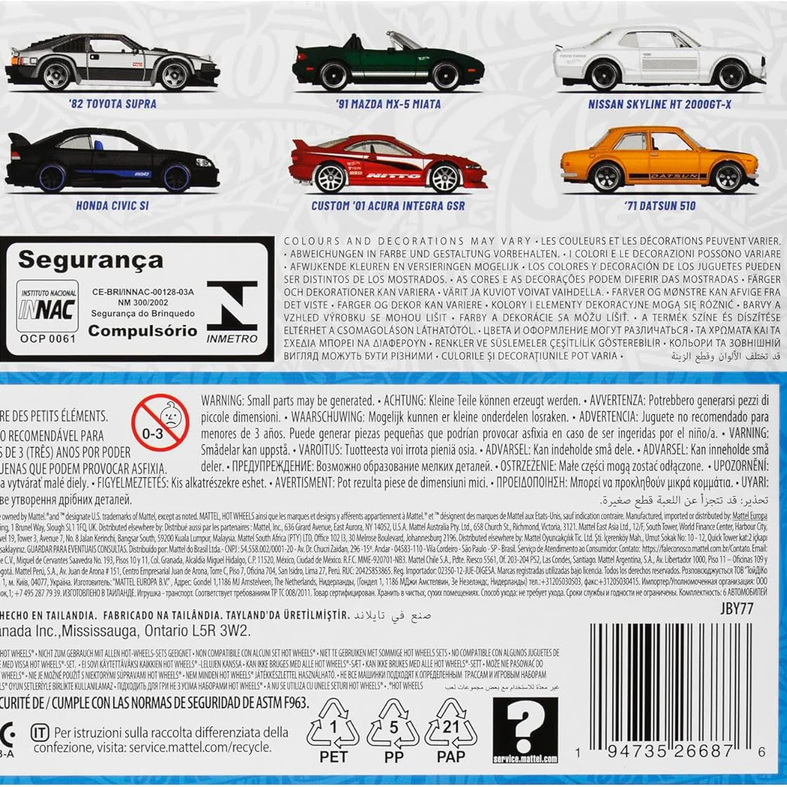Hot Wheels 2024 Streets of Japan 6 Car Boxed Set (JBY77) - Image 4