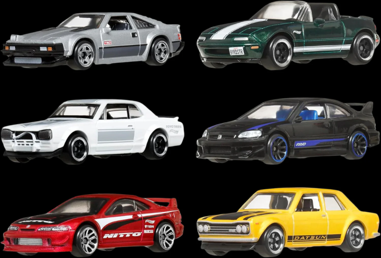 Hot Wheels 2024 Streets of Japan 6 Car Boxed Set (JBY77) - Image 5