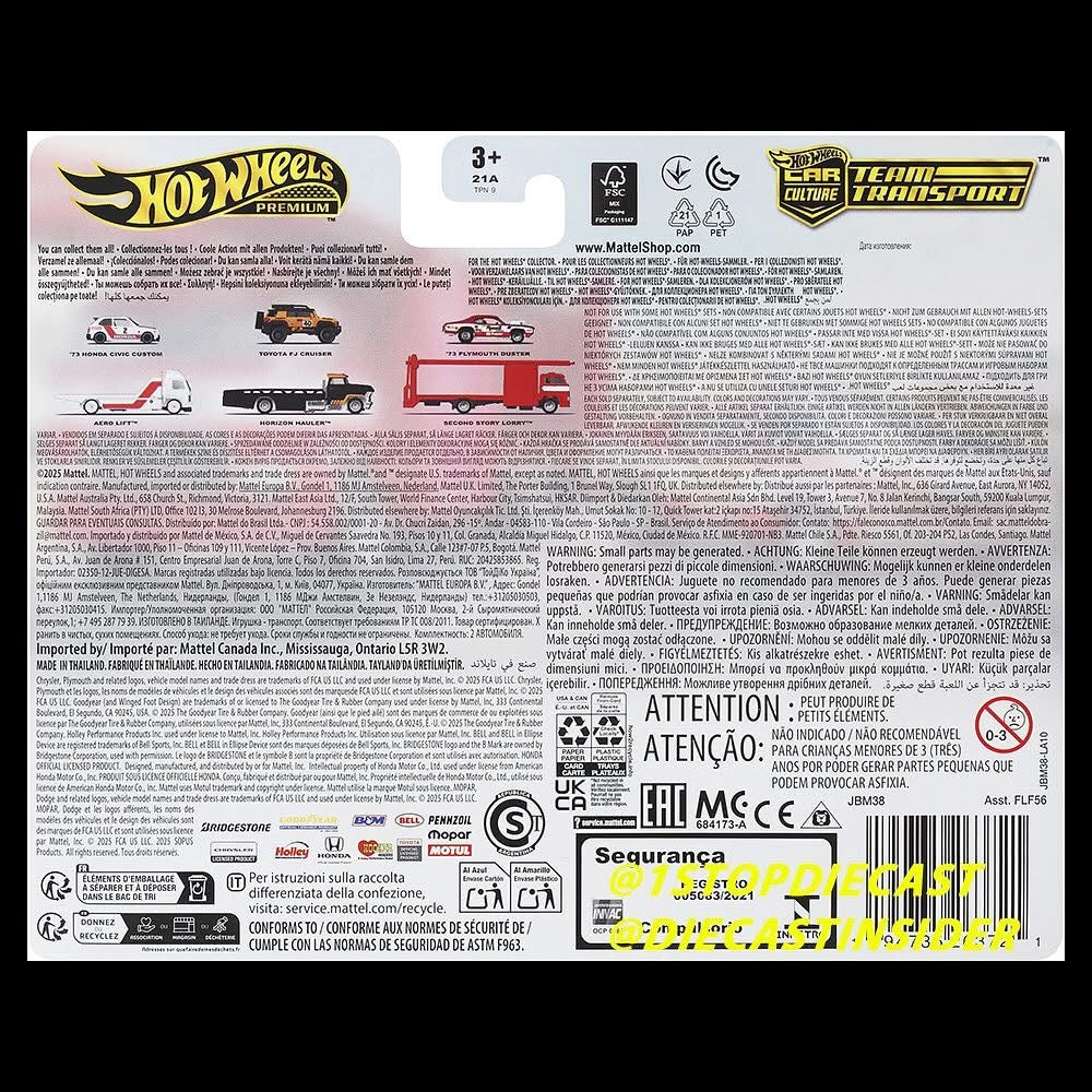 Hot Wheels 2025 Car Culture Team Transport Mix G (FLF56) - Image 6