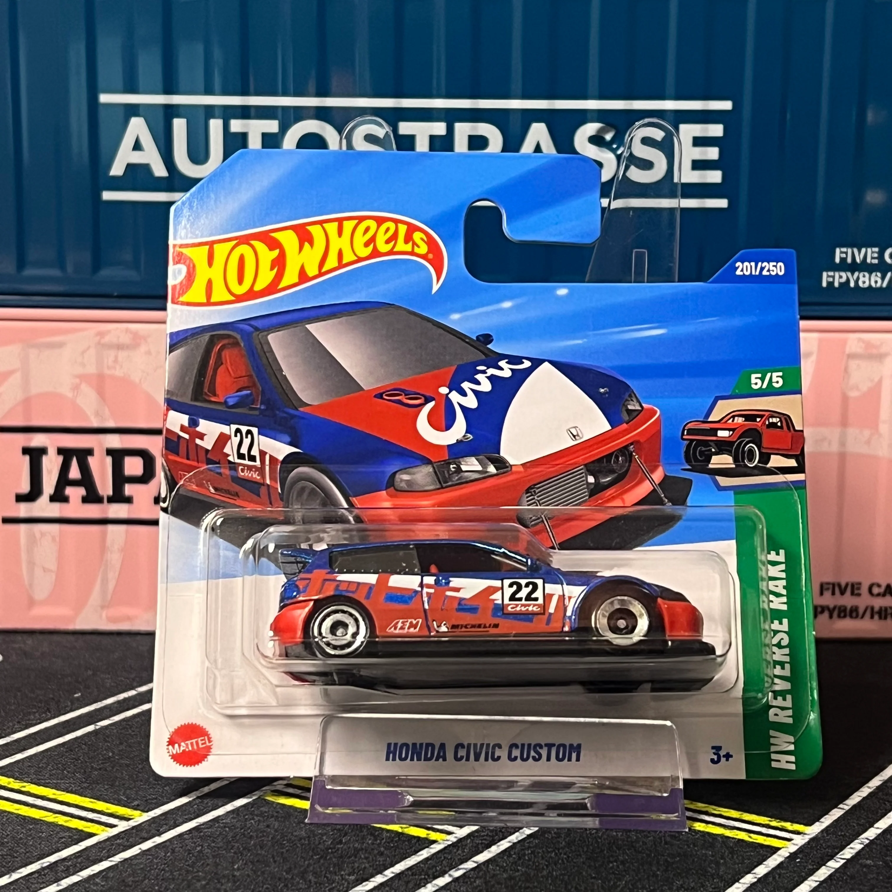 Hot Wheels 2025 Mainline Honda Civic Custom 201/250 - Image 2