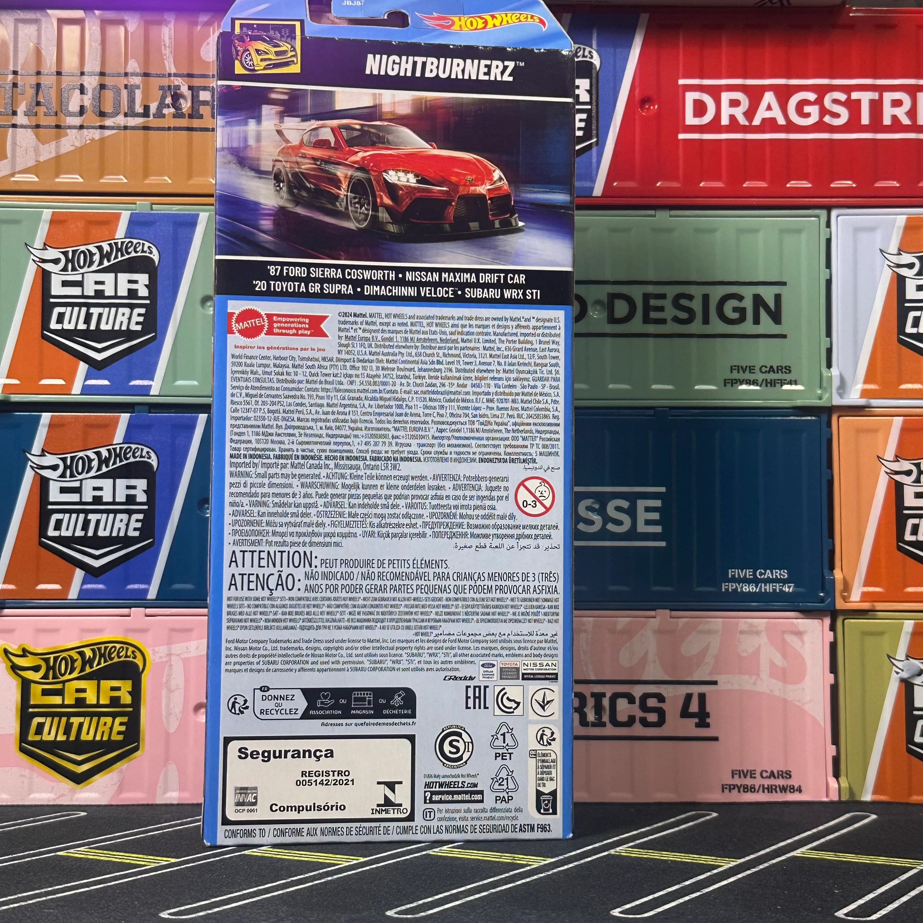 Hot Wheels 2025 Nightburnerz 5 Car Pack JBJ87 - Image 3