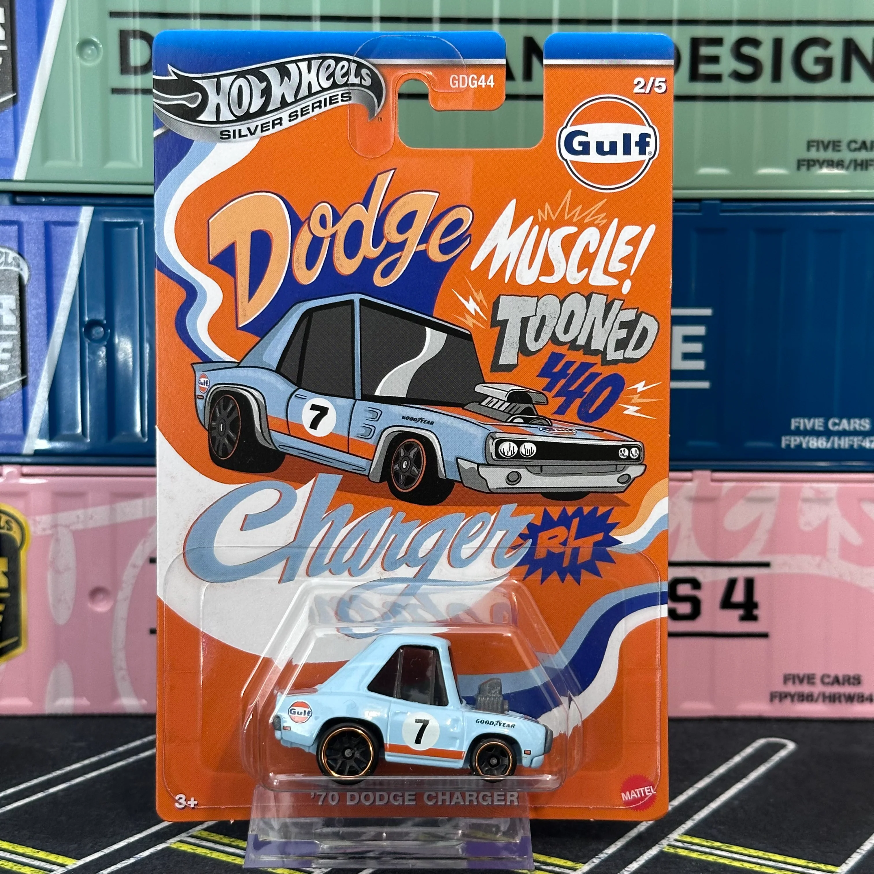 Hot Wheels 2025 Silver Series Gulf Tooned (GDG44) - Image 3