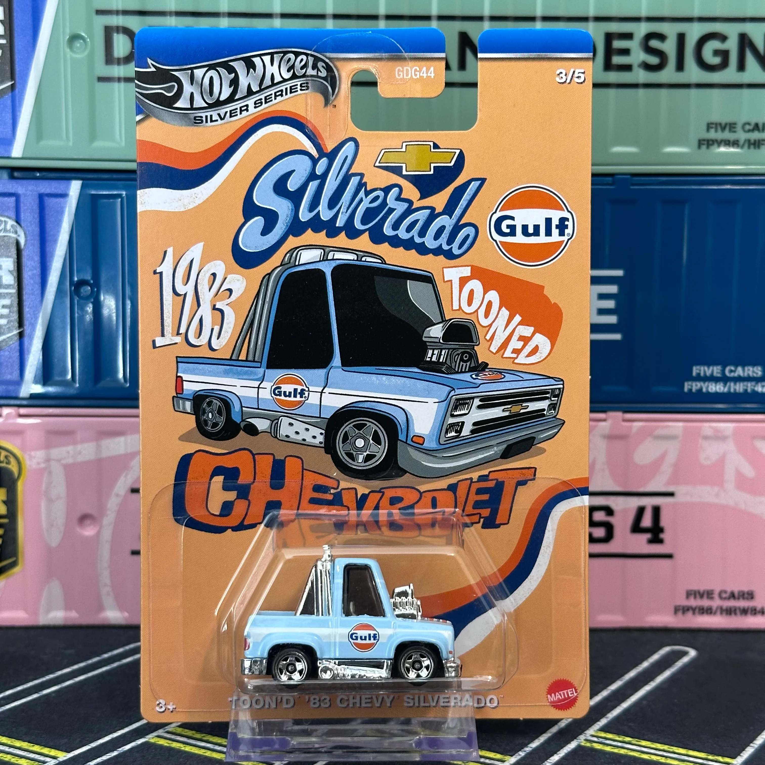 Hot Wheels 2025 Silver Series Gulf Tooned (GDG44) - Image 4