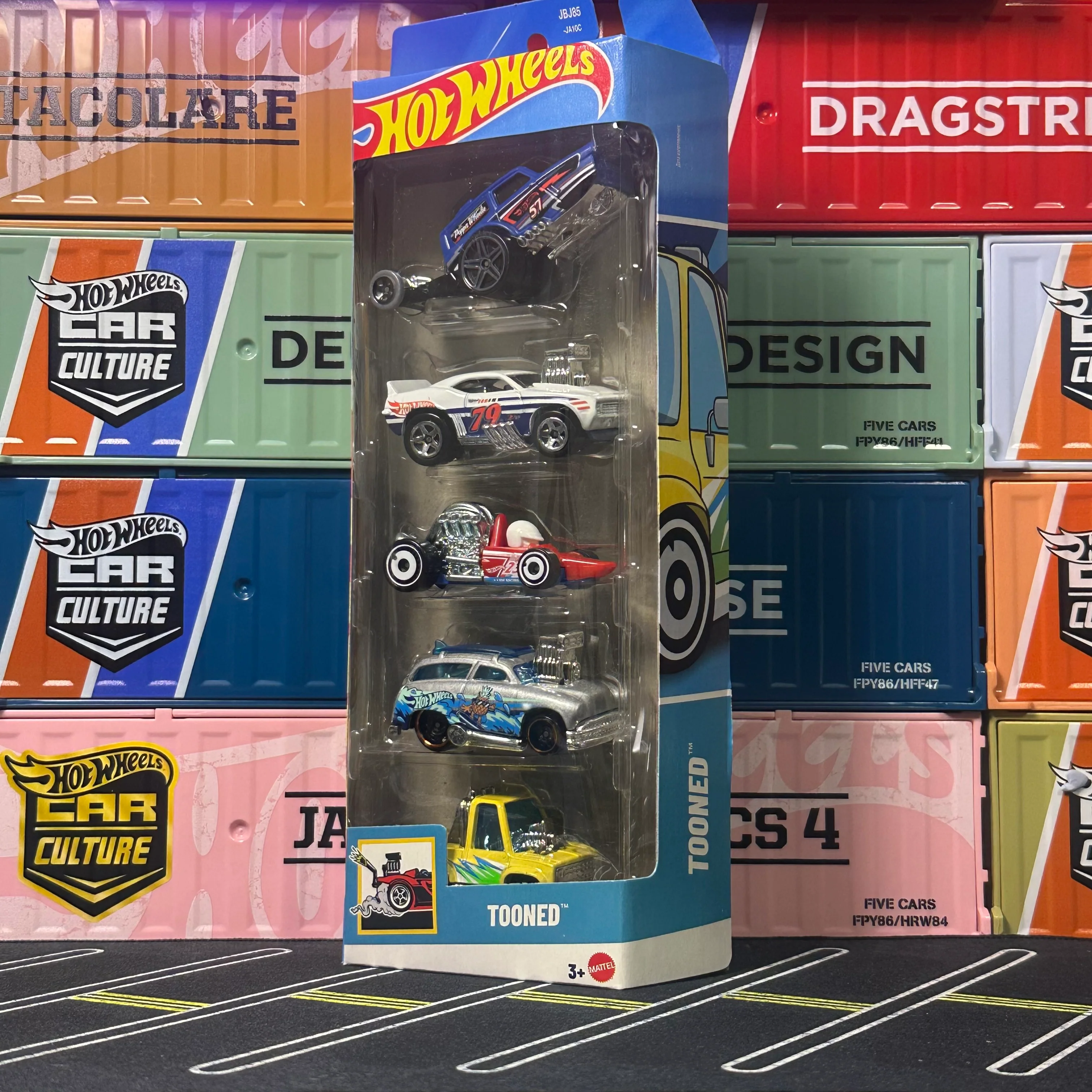 Hot Wheels 2025 Tooned 5 Car Pack JBJ85 - Image 2