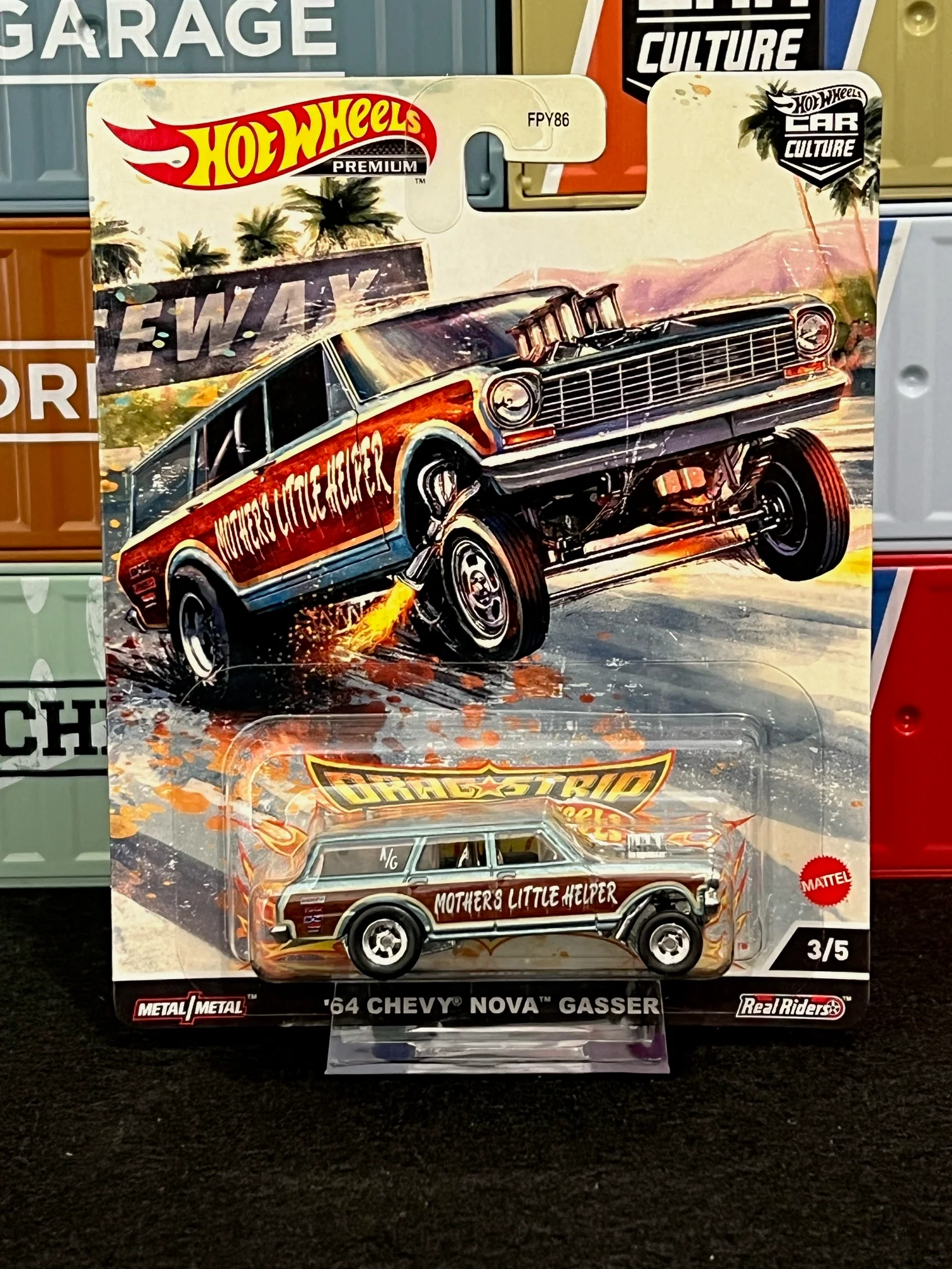 Hot Wheels 2023 Car Culture Drag Strip Demons R Case (FPY86) - Image 4