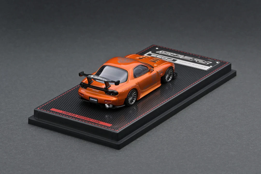 ignition model 1:64 Mazda RX-7 (FD3S) RE Amemiya Orange Metallic - Image 2