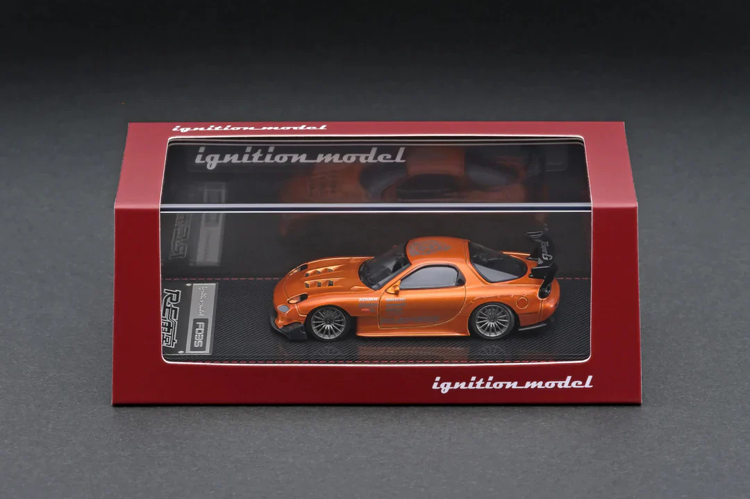 ignition model 1:64 Mazda RX-7 (FD3S) RE Amemiya Orange Metallic - Image 3