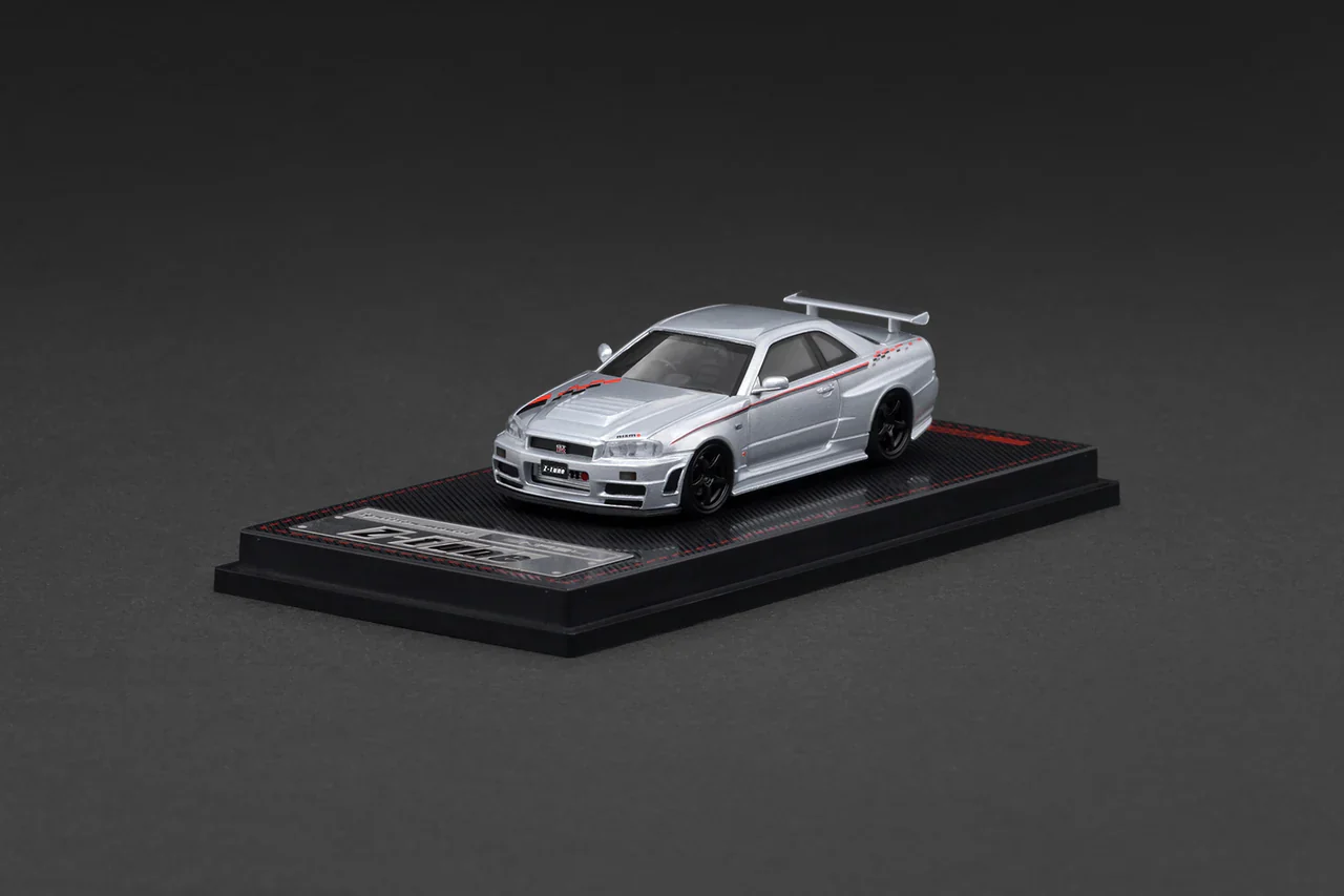 ignition model 1:64 Nissan Skyline GT-R R34 Nismo Z-Tune Silver - Image 3