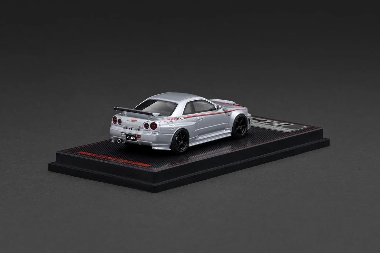 ignition model 1:64 Nissan Skyline GT-R R34 Nismo Z-Tune Silver - Image 4