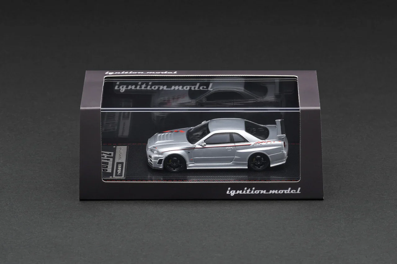 ignition model 1:64 Nissan Skyline GT-R R34 Nismo Z-Tune Silver - Image 5