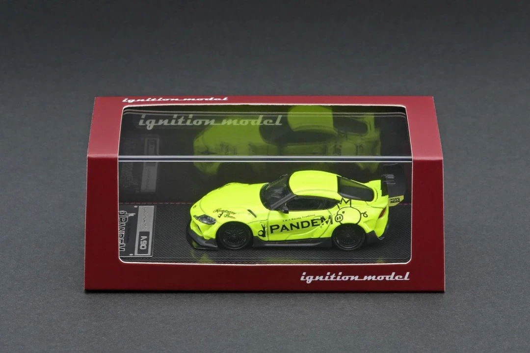 ignition model 1:64 Toyota Supra (A90) Pandem Yellow Green - Image 3