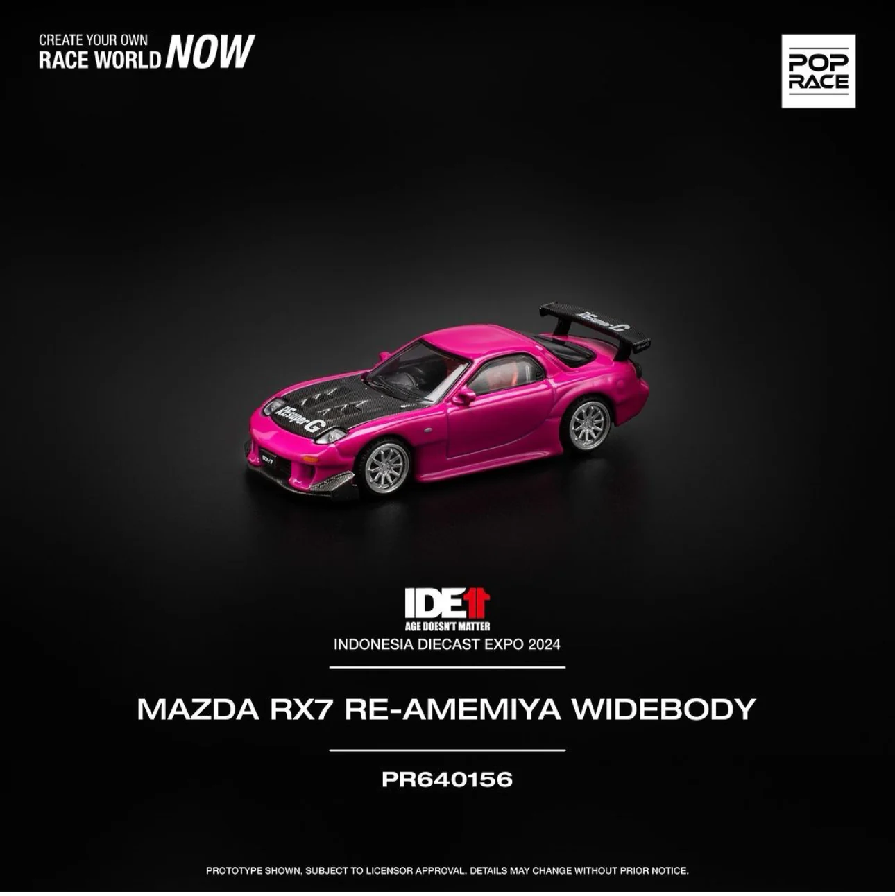 Indonesian Diecast Expo 2024 IDE11 Pop Race Exclusive Set of 3 Cars + Random Sized T-Shirt / Bundle - Image 3