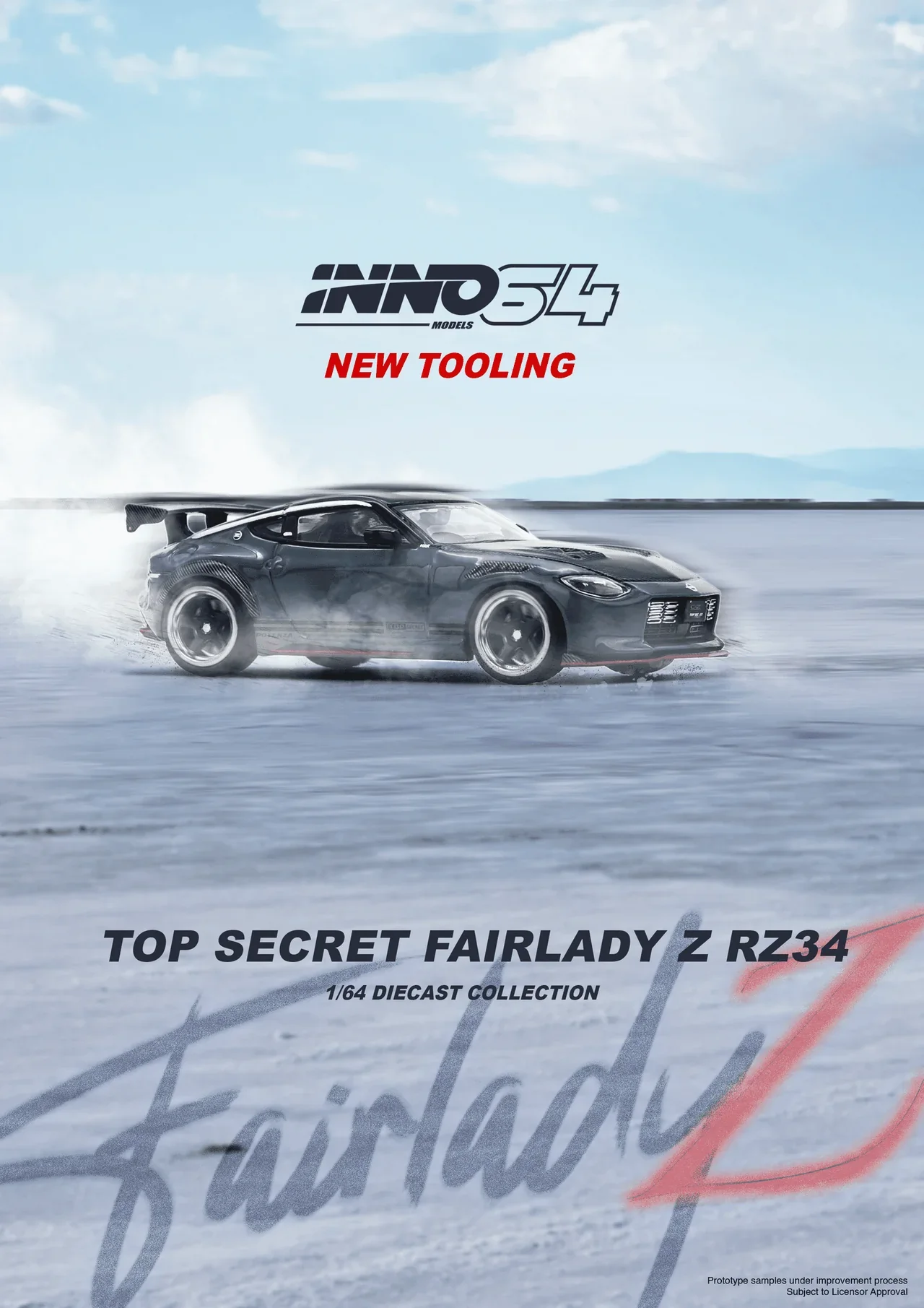 INNO64 1:64 Nissan Fairlady Z TOP SECRET (RZ34) Stealth Gray - Image 5