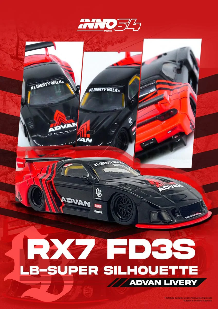 INNO64 LBWK RX-7 FD3S LB-Super Silhouette Advan - Image 2