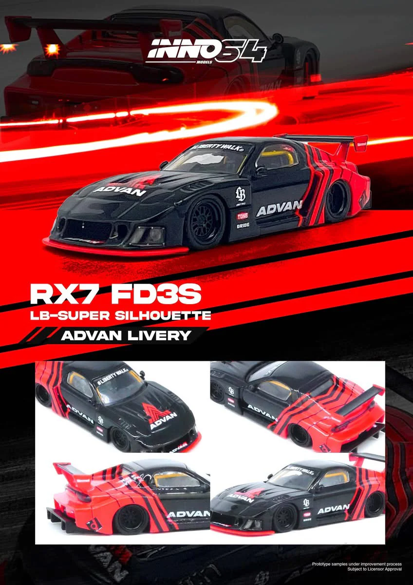 INNO64 LBWK RX-7 FD3S LB-Super Silhouette Advan - Image 3