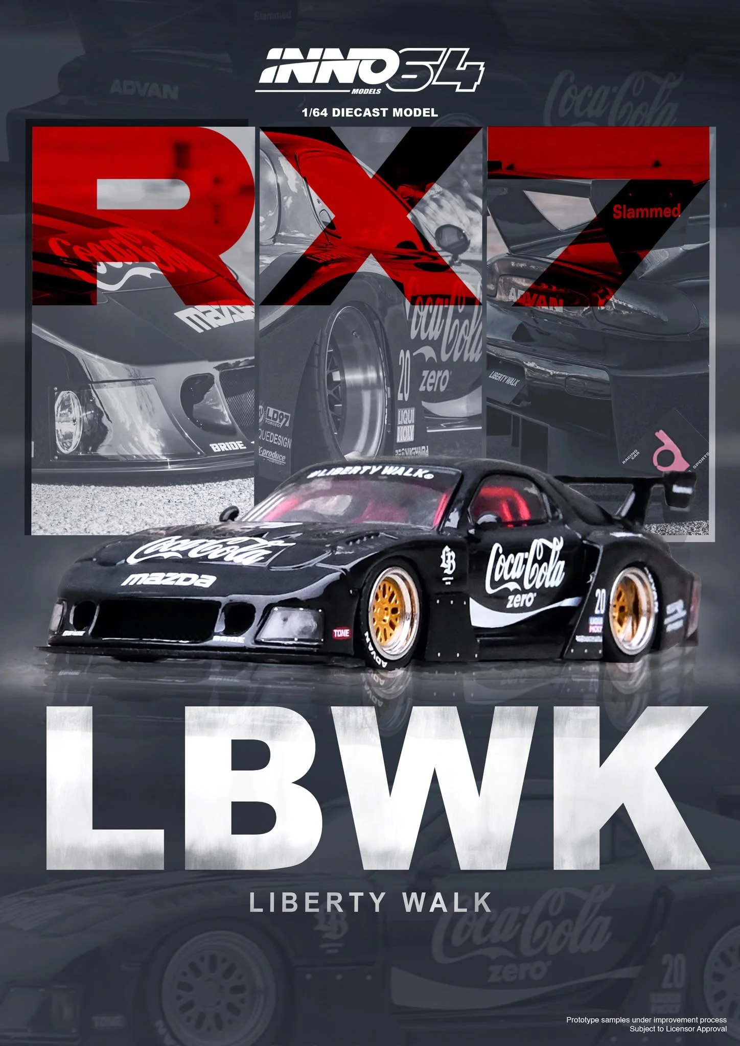 INNO64 LBWK RX-7 FD3S LB-Super Silhouette Coca-cola - Image 2