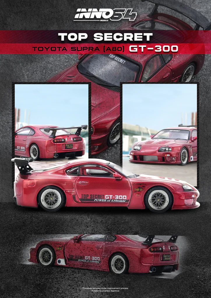 INNO64 Toyota Supra (A80) TOP SECRET GT300 Red - Image 5