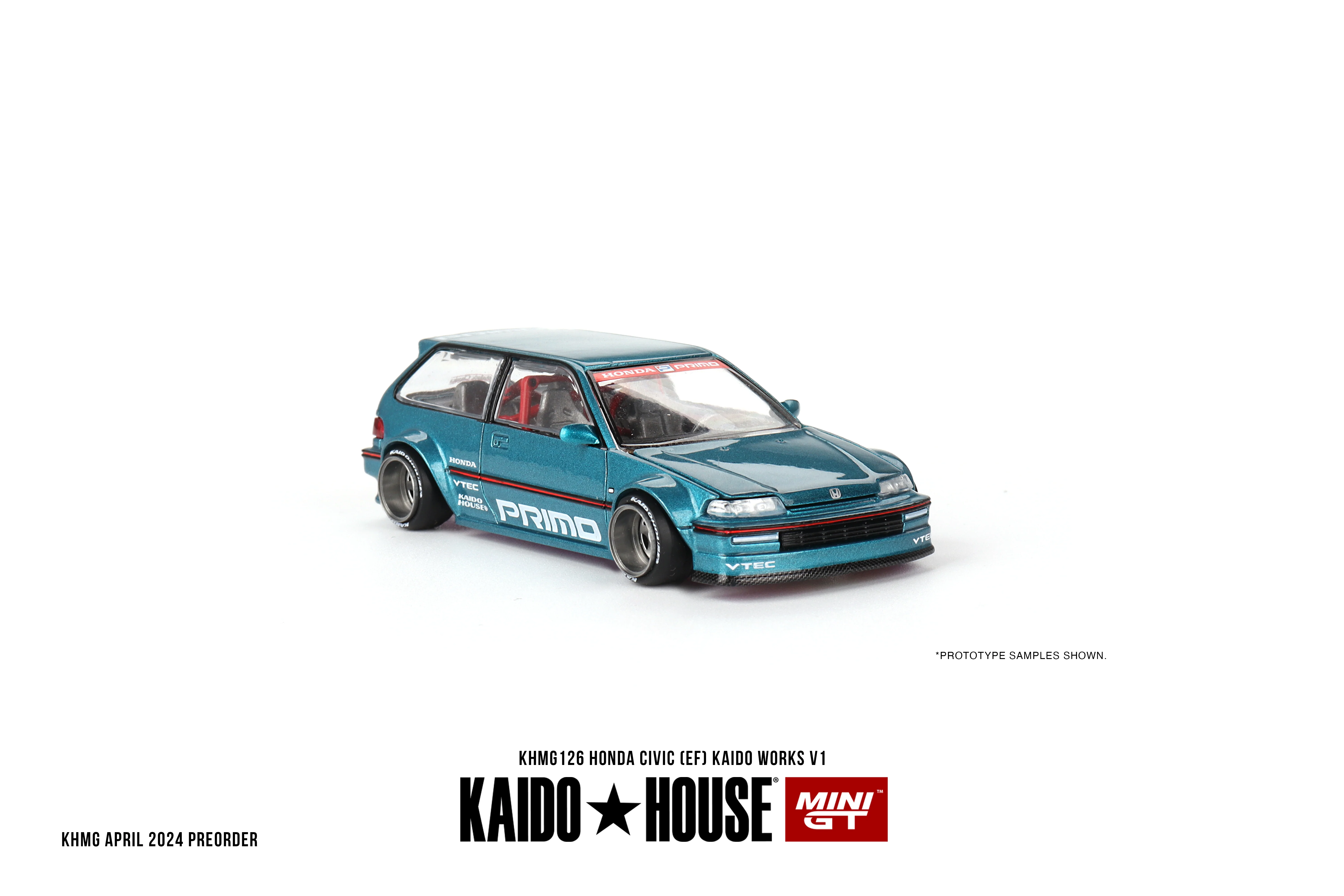 KAIDO HOUSE + MINI GT 1:64 Honda Civic (EF) Kaido Works V1 - Image 3