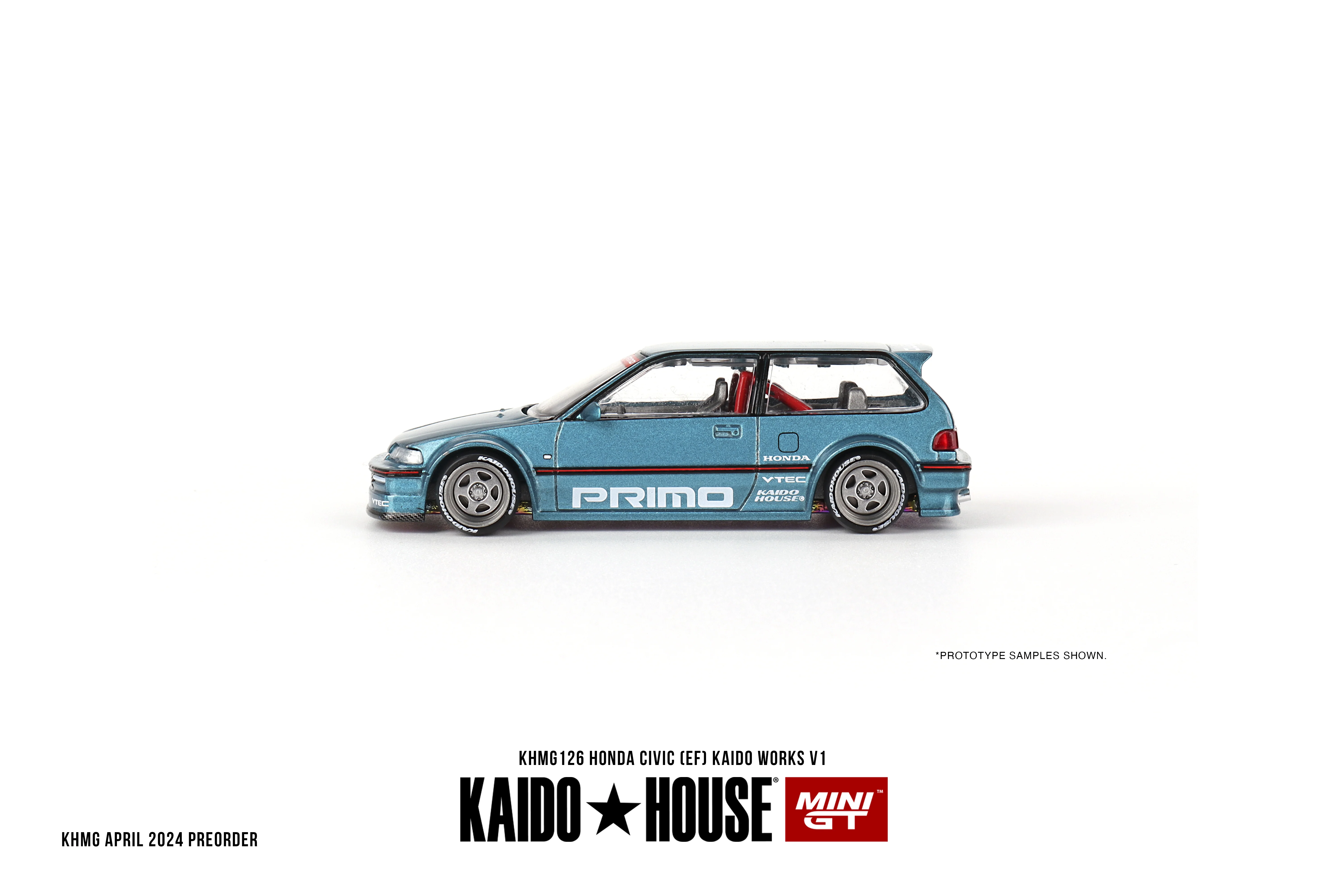 KAIDO HOUSE + MINI GT 1:64 Honda Civic (EF) Kaido Works V1 - Image 4