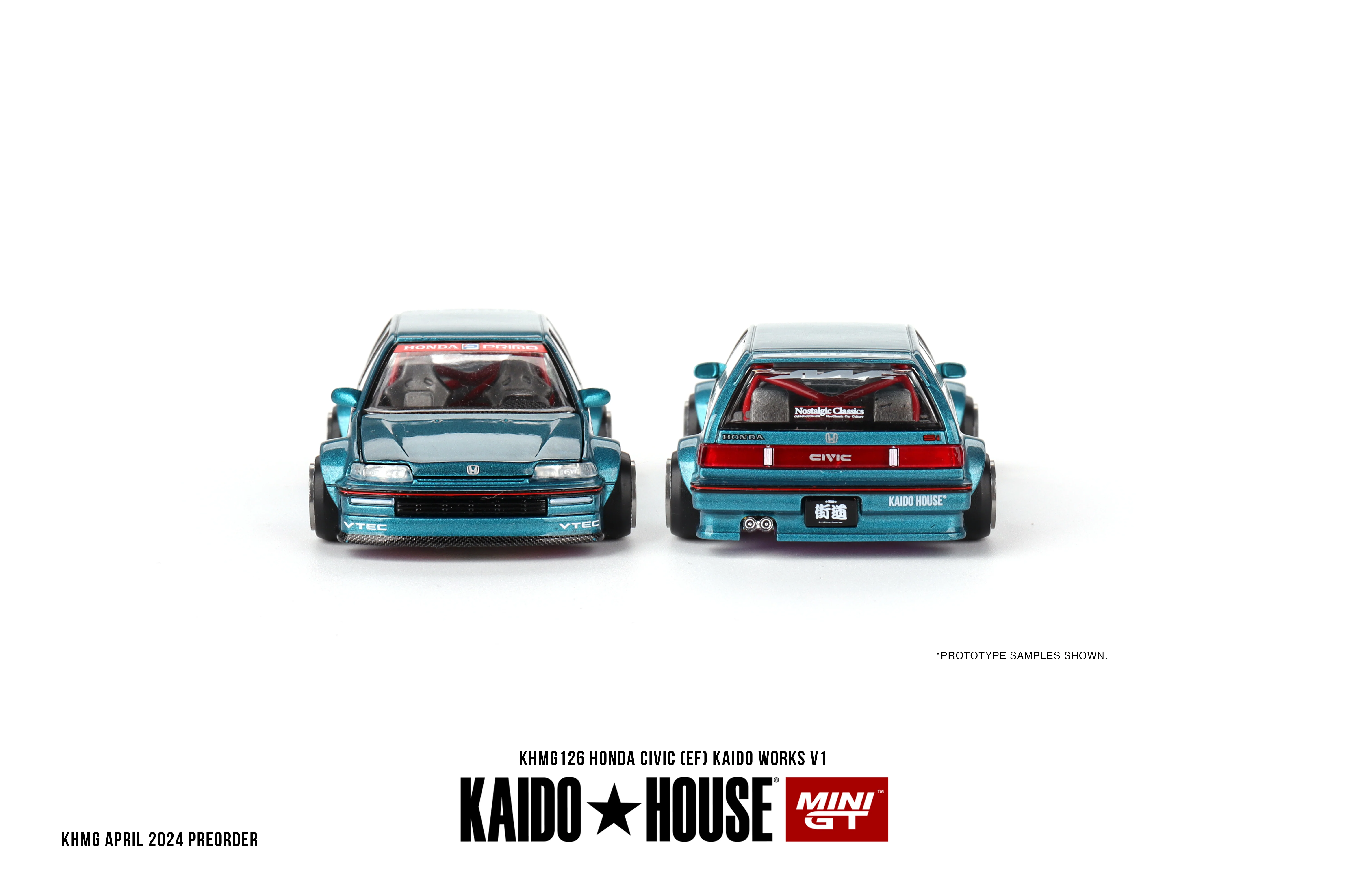 KAIDO HOUSE + MINI GT 1:64 Honda Civic (EF) Kaido Works V1 - Image 5