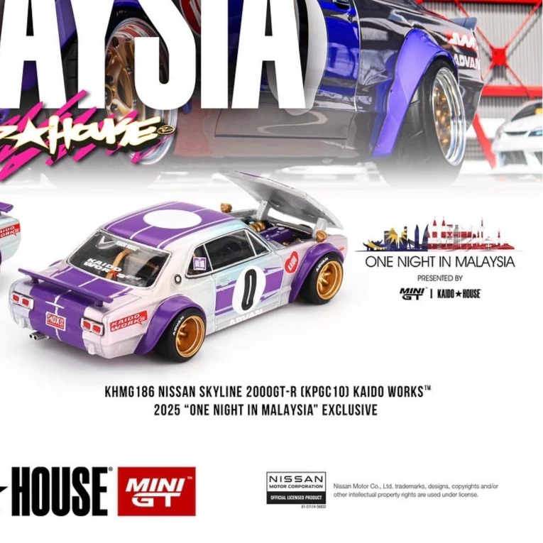 KAIDO HOUSE Nissan Skyline 2000GT-R 2025 One Night In Malaysia Dinner Car (KHMG186) - Image 3