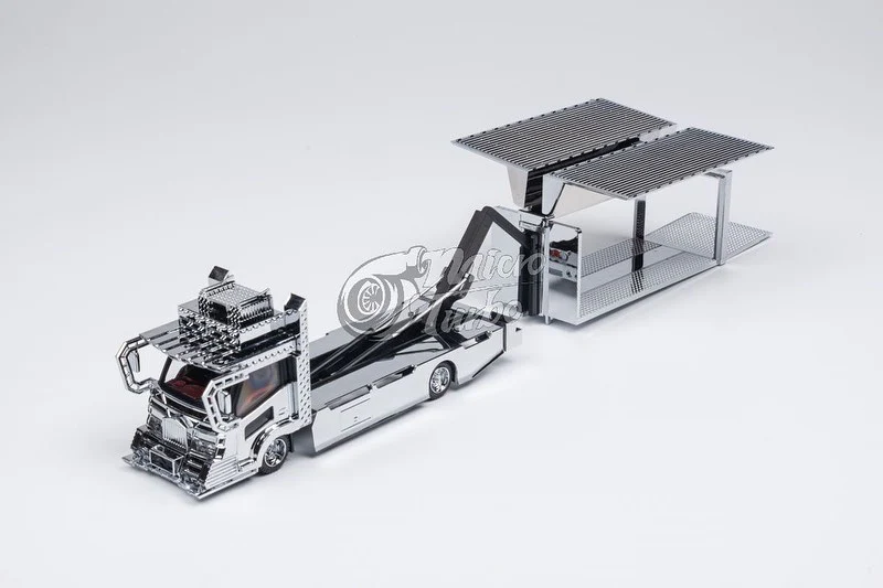 Micro Turbo 1:64 Dekotora Gull Wing Box Truck - Limited Edition - Image 2