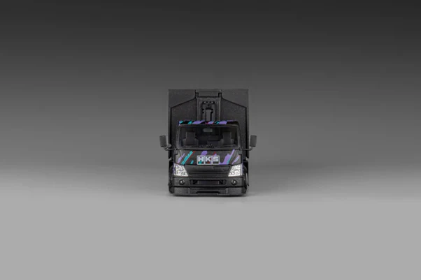 Micro Turbo HKS Custom Gull Wing Truck - Metallic Black - Image 5