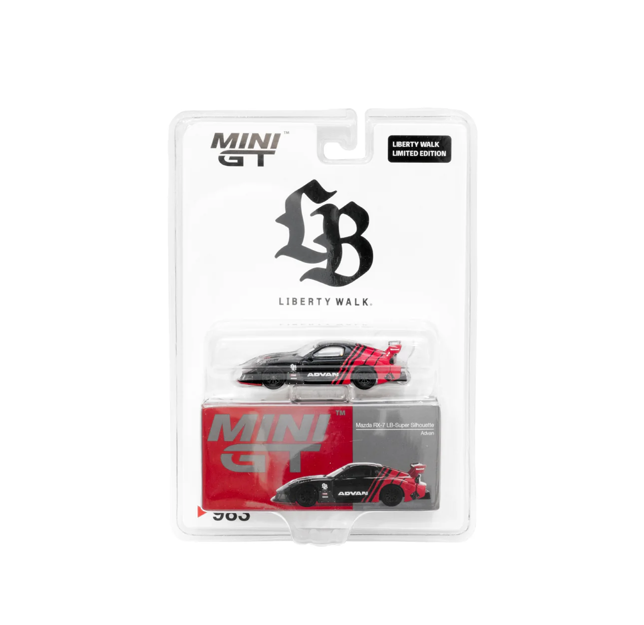 Mini GT 1:64 LBWK Mazda RX-7 LB-Super silhouette Advan Store Exclusive - Image 3
