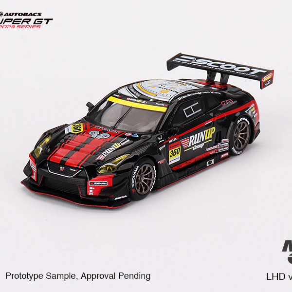 Mini GT 1:64 Nissan GT-R NISMO GT3 "RUNUP RIVAUX GT-R" TOMEI SPORTS 2023 SUPER GT SERIES #754 - Image 4