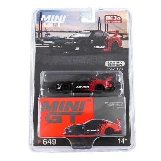 Mini GT Nissan LB-Super Silhouette S15 Silvia ADVAN #649 - Image 2
