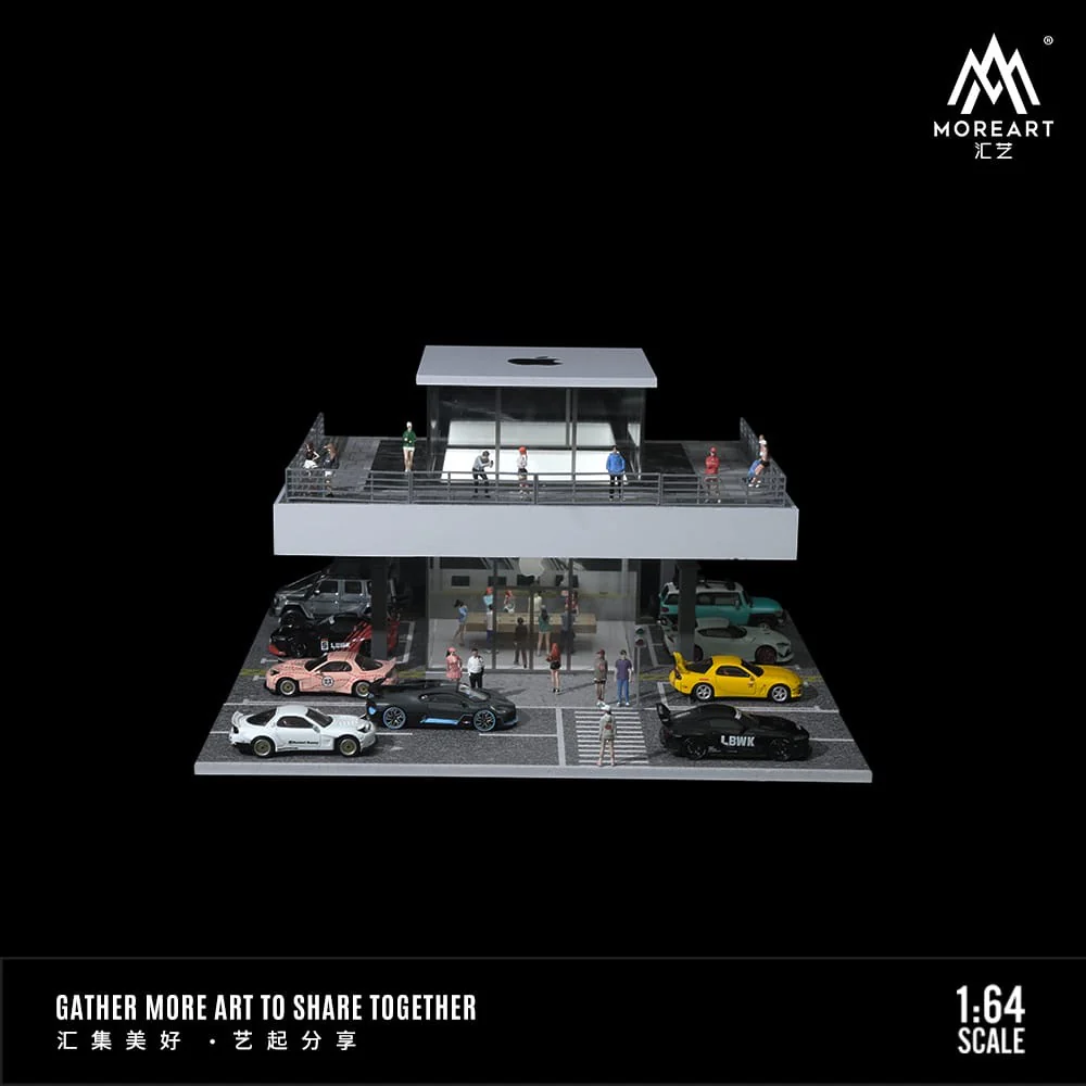MOREART 1:64 Apple Store Diorama with LED Lighting - Image 2