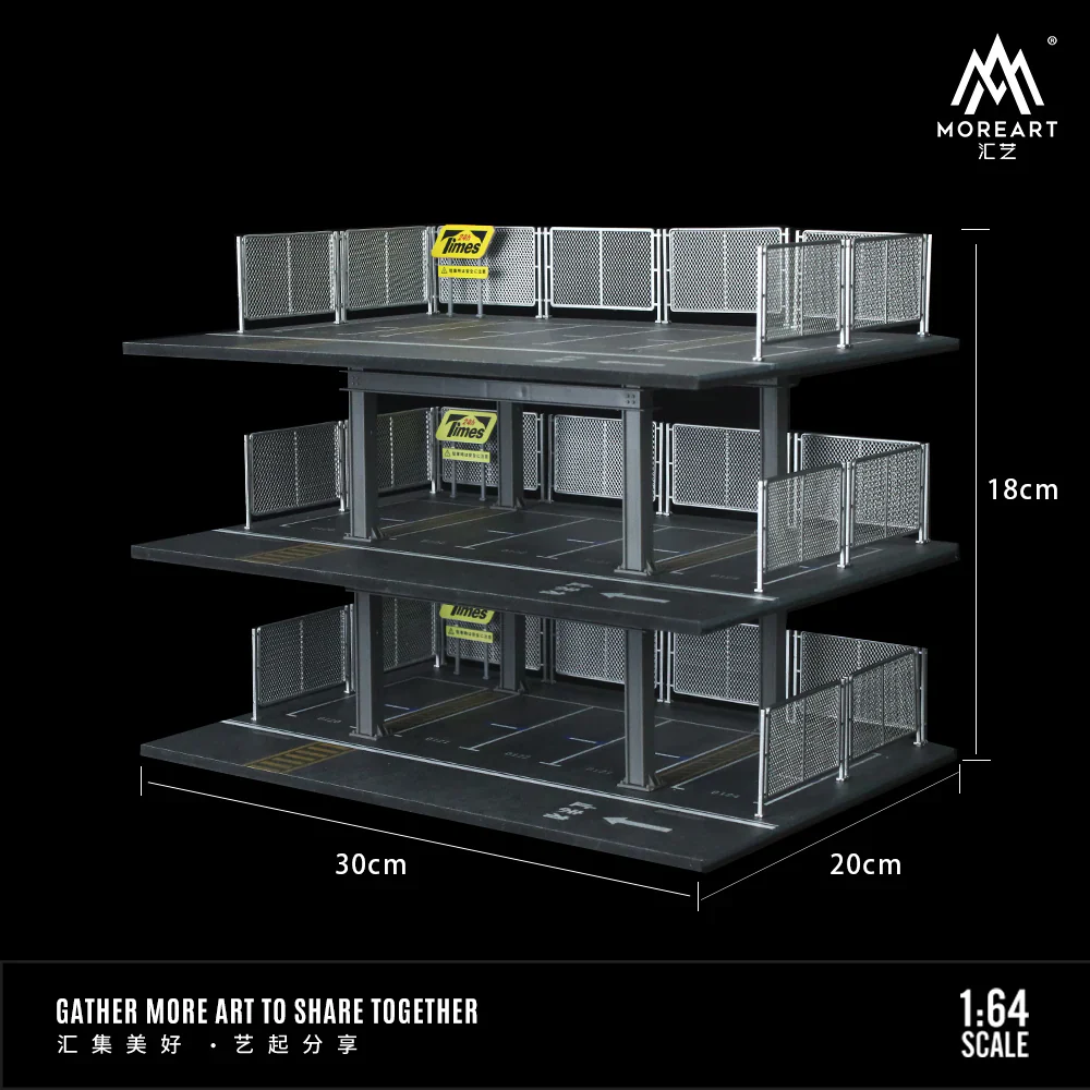 MOREART 3 Level Carpark 1:64 Diorama - Image 4