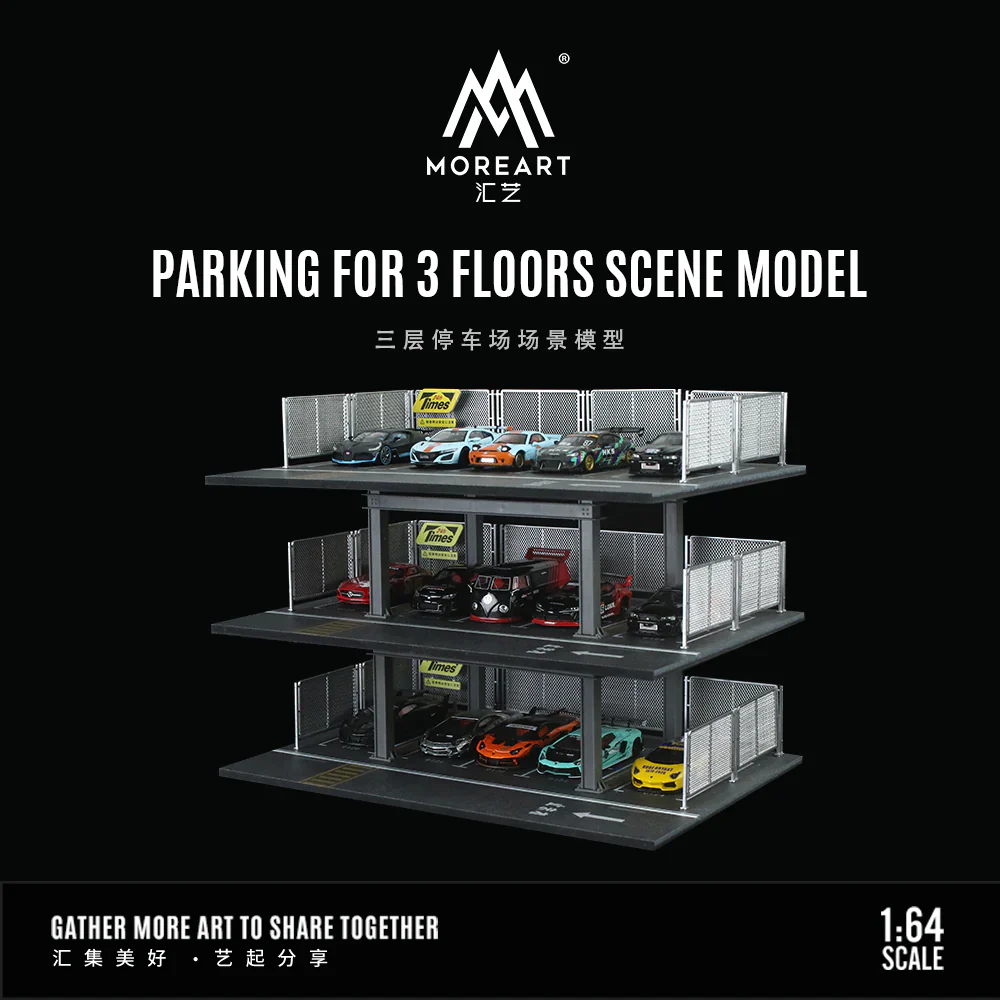MOREART 3 Level Carpark 1:64 Diorama - Image 5