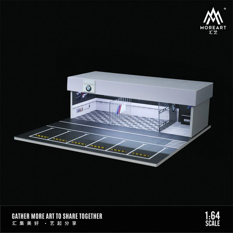 MOREART BMW Workshop 1:64 Diorama with LED Lighting - Image 2