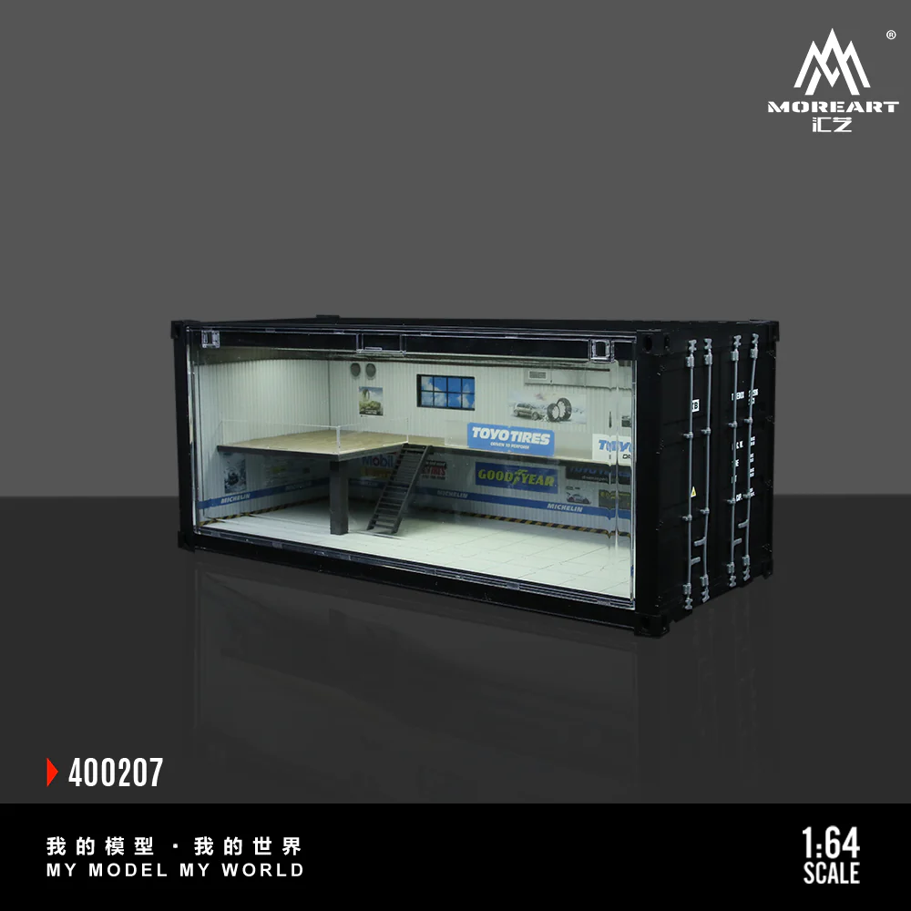 MOREART Container Repair Shop Scene B or C 1:64 Diorama with LED Lighting - Image 4