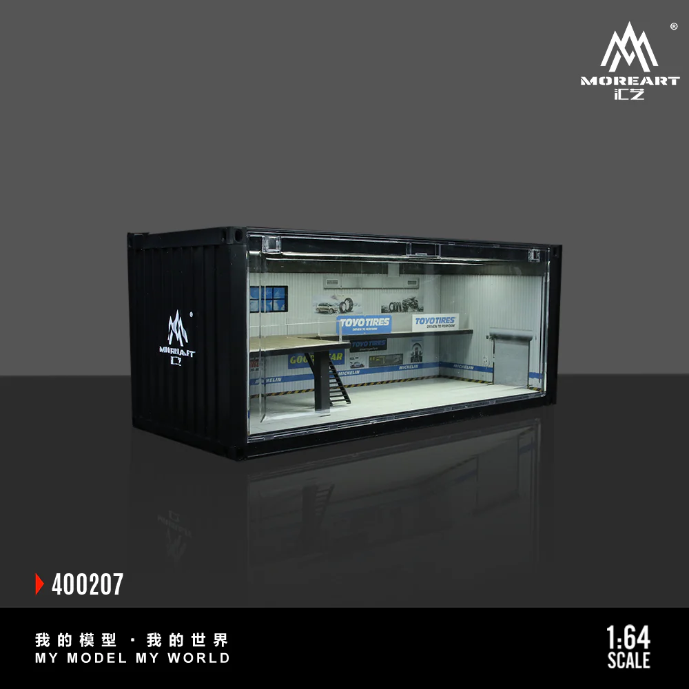 MOREART Container Repair Shop Scene B or C 1:64 Diorama with LED Lighting - Image 5