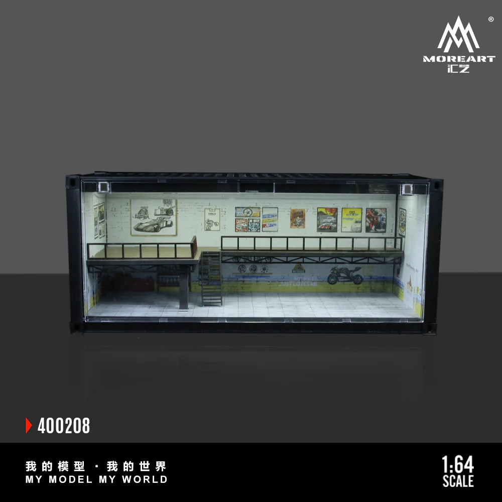 MOREART Container Repair Shop Scene B or C 1:64 Diorama with LED Lighting - Image 6