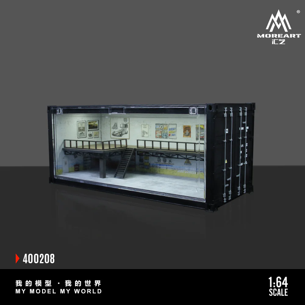 MOREART Container Repair Shop Scene B or C 1:64 Diorama with LED Lighting - Image 7
