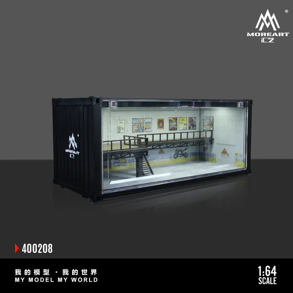 MOREART Container Repair Shop Scene B or C 1:64 Diorama with LED Lighting - Image 8