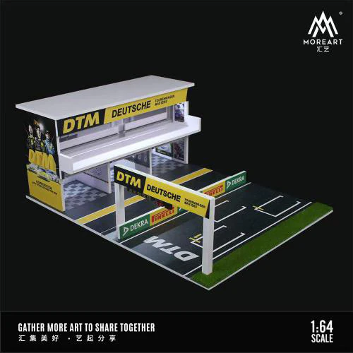 MOREART DTM Track 3D Cube Scene 1:64 Diorama with LED Lighting - Image 2