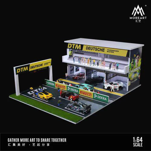 MOREART DTM Track 3D Cube Scene 1:64 Diorama with LED Lighting - Image 3